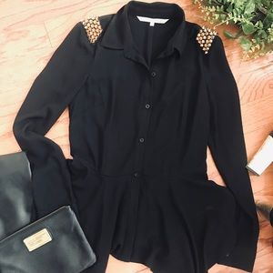 Rachel Roy Sharp Shoulder Peplum